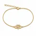 hart infinity armband in verguld sterlingzilver