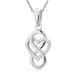 hart infinity hanger met ketting in zilver