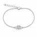 hart infinity armband in verzilverd messing