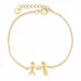 familie armband in verguld sterlingzilver