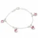 hart armband in zilver met hanger in zilver