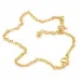 enkelbandje in verguld sterlingzilver met hanger in verguld