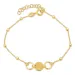 armband in verguld sterlingzilver met hanger in verguld sterlingzilver