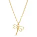 goudsmid ketting in verguld sterlingzilver met hanger in verguld sterlingzilver