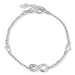 infinity hart armband in zilver met hanger in zilver