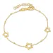 ster armband in verguld sterlingzilver met hanger in verguld sterlingzilver