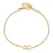 ster armband in verguld sterlingzilver met hanger in verguld sterlingzilver