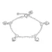 Hart armband in zilver met hanger in zilver