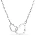 hart ketting in zilver