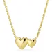 hart ketting in verguld sterlingzilver