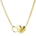 hart ketting in verguld sterlingzilver