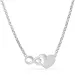 hart infinity ketting in zilver