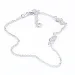 enkelbandje in zilver met hartjes hanger in zilver