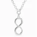 infinity hanger met ketting in zilver