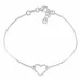 hart armband in zilver