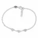 klein hart armband in zilver