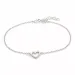 Elegant hart armband in zilver