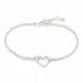 Goedkoop hart armband in zilver