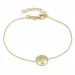 boom van het leven armband in verguld sterlingzilver met hanger in verguld sterlingzilver