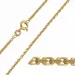 BNH Anker facet armband in 8 karaat goud 18,5 cm x 1,6 mm