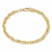 BNH singapore armband in 8 karaat goud 18,5 cm x 3,5 mm