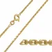 BNH Anker facet ketting in 14 karaat goud 60 cm x 1,8 mm