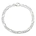 figaro armband in zilver 21 cm x 4,6 mm