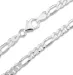 figaro ketting in zilver 60 cm x 4,6 mm