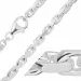 Bnh anker facet armband in zilver 18,5 cm x 4,0 mm