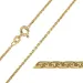 BNH Anker facet ketting in 14 karaat goud 42 cm x 1,3 mm