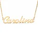 Naamkettingen met hanger in verguld zilver - My Letter