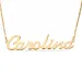 Naamkettingen met hanger in verguld zilver - My Letter