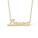 Naamkettingen met hanger in 9 karaat goud - My Letter