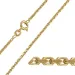 BNH Anker facet ketting in 8 karaat goud 55 cm x 1,6 mm