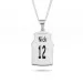 basketbal Naamkettingen met hanger in zilver - My Letter