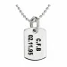 jongen dogtag Naamkettingen met hanger in zilver - My Letter