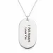 dogtag Naamkettingen met hanger in zilver - My Letter
