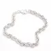Bnh cordel armband in zilver 18,5 cm x 4,5 mm