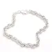 Bnh cordel armband in zilver 18,5 cm x 4,5 mm