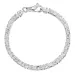 Koning armband in zilver 21 cm x 4,0 mm