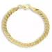 BNH pantserarmband in verguld sterlingzilver 17 cm x 5,4 mm