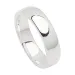 breed ring in zilver