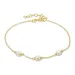 parel armband in verguld sterlingzilver
