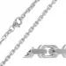 BNH Anker facet armband in 14 karaat witgoud 21 cm x 2,8 mm