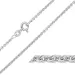 BNH Anker ronde ketting in 14 karaat witgoud 42 cm x 2,0 mm