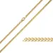 BNH pantserketting in 8 karaat goud 55 cm x 2,4 mm