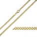 BNH pantserketting in 14 karaat goud 60 cm x 3,3 mm