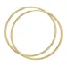 44 mm BNH creool in verguld sterlingzilver