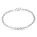 BNH Anker ronde armband in zilver 21 cm x 4,0 mm