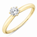 0,30 ct lab grown diamant solitaire ring in 9 karaat goud 0,30 ct
